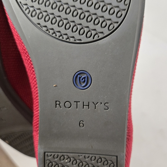 Red Women's Ballet Red Flats Size 6 - Picture 9 of 9